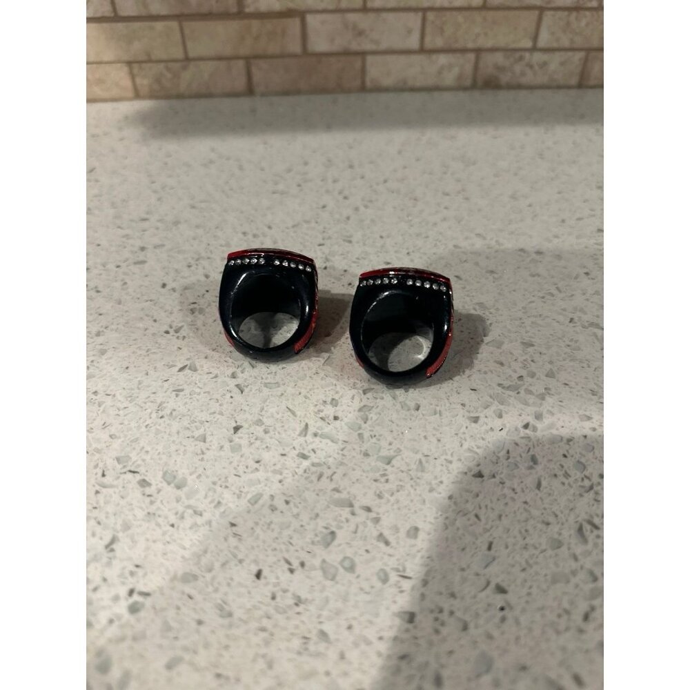 Victory Rings-‎ Black/Red bundle includes two - Picture 3 of 5